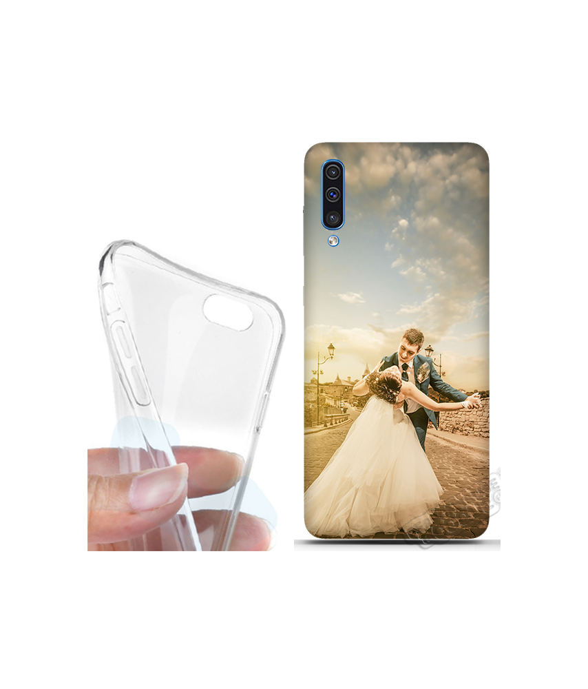 Coque silicone Galaxy A50 personnalisée souple