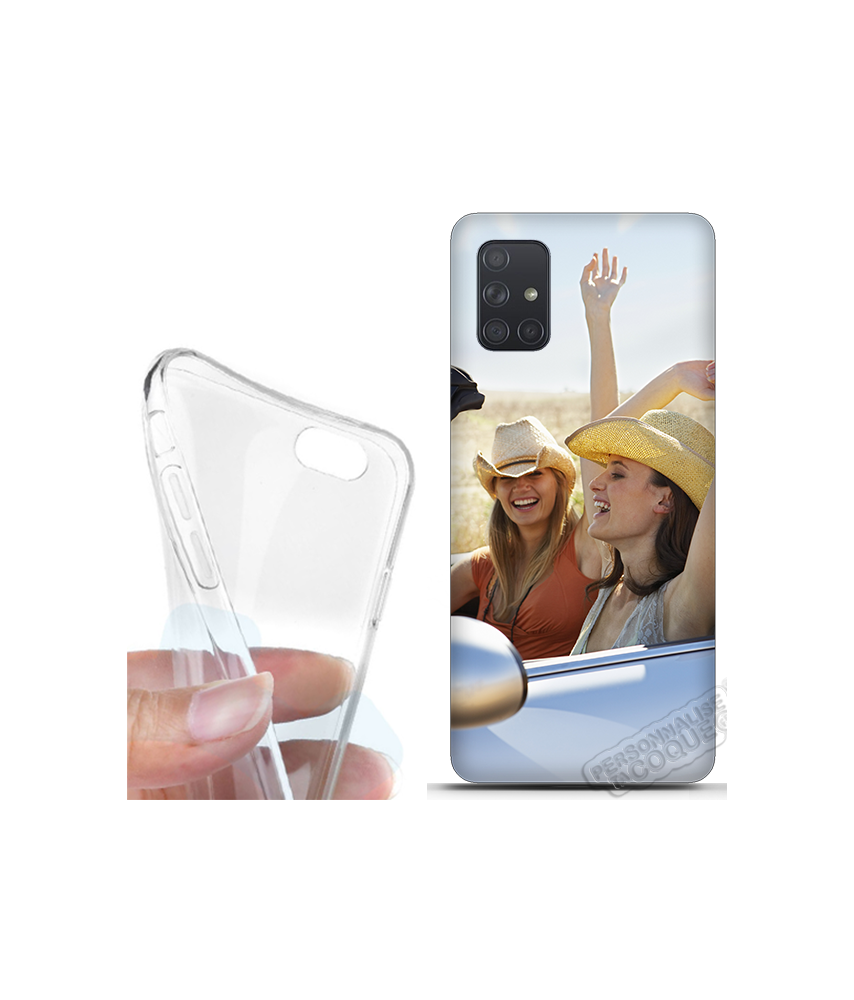 Coque silicone Galaxy A71 personnalisée souple