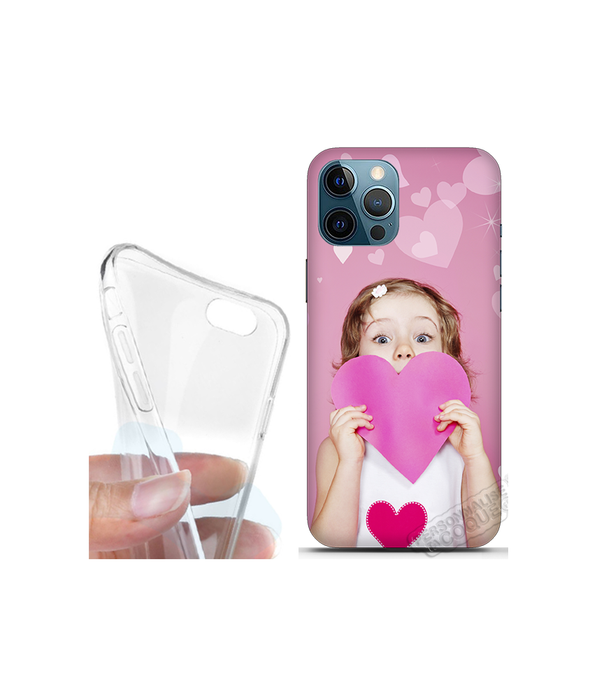 Coque silicone iPhone 12 Pro Max personnalisée souple