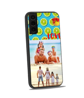 Coque bumper noir Galaxy S21 Plus personnalisée