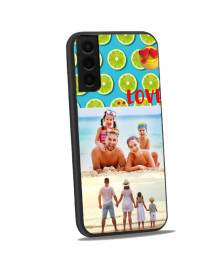 Coque bumper noir Galaxy S21 Plus personnalisée