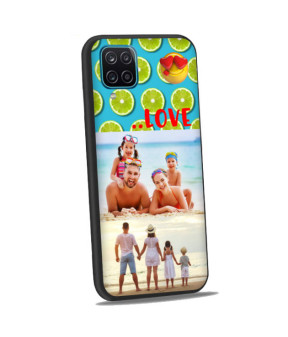 Coque bumper noir Galaxy A12 personnalisée