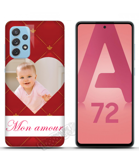 Coque Galaxy A72 personnalisée rigide