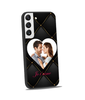 Coque bumper noir S22 Plus personnalisée