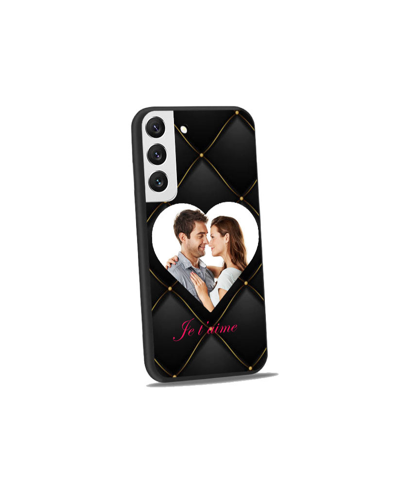 Coque bumper noir S22 Plus personnalisée