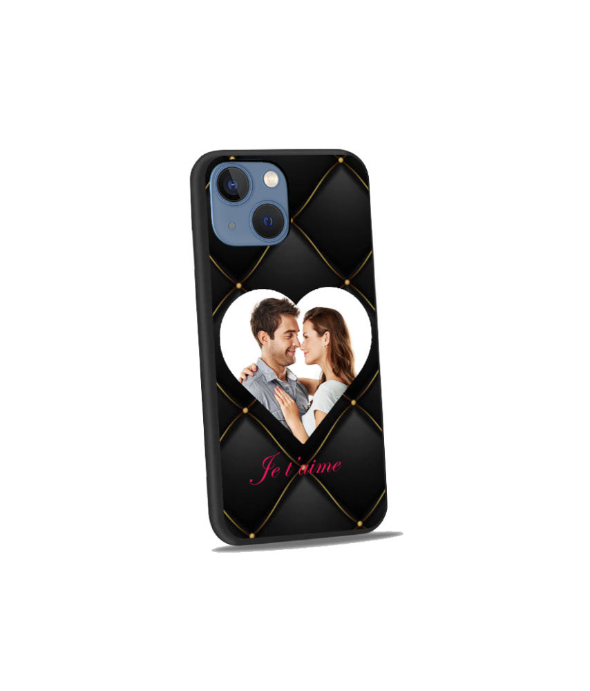 Coque bumper noir iPhone 13 Mini personnalisée