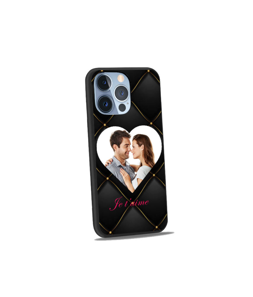 Coque bumper noir iPhone 13 Pro personnalisée