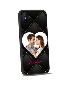 Coque bumper noir Redmi 9a personnalisée