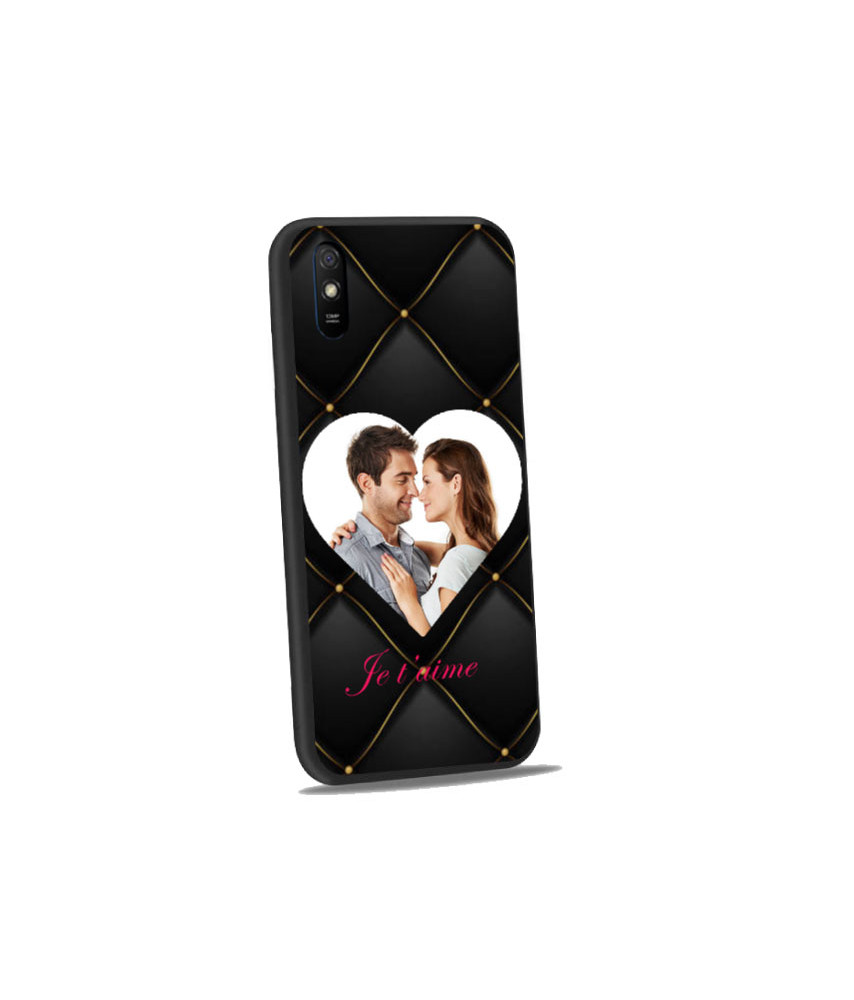 Coque bumper noir Redmi 9a personnalisée