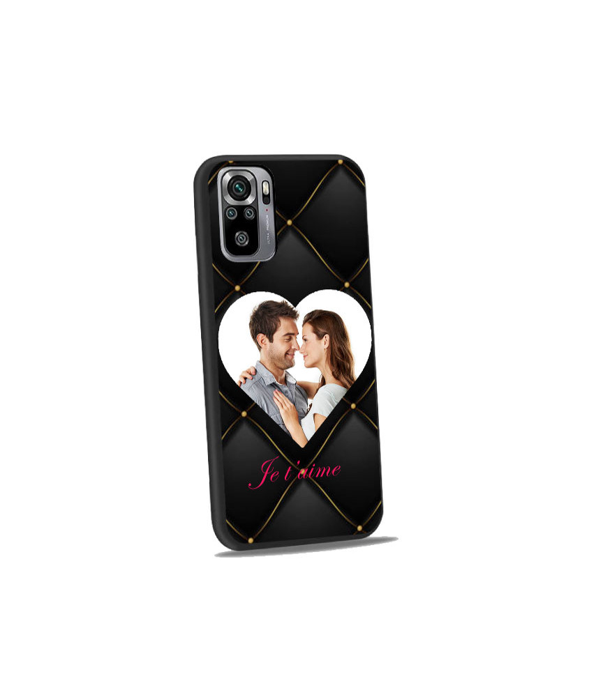 Coque bumper noir Redmi Note 10s personnalisée