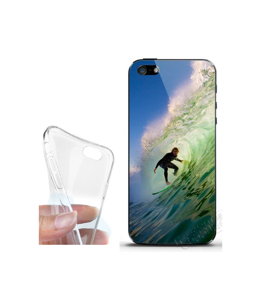 Coque silicone iPhone 5S personnalisée souple