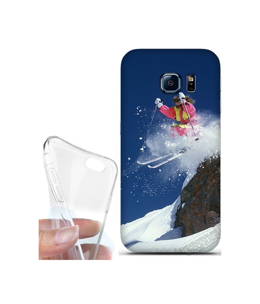 Coque silicone Galaxy S6 Edge personnalisée souple