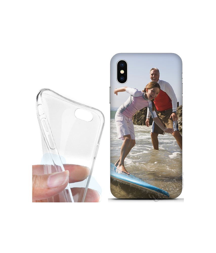 Coque silicone iPhone X personnalisée souple