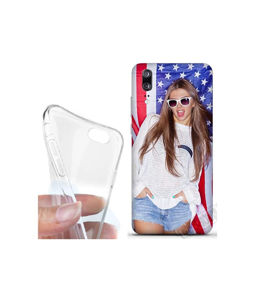 Coque silicone P20 personnalisée souple