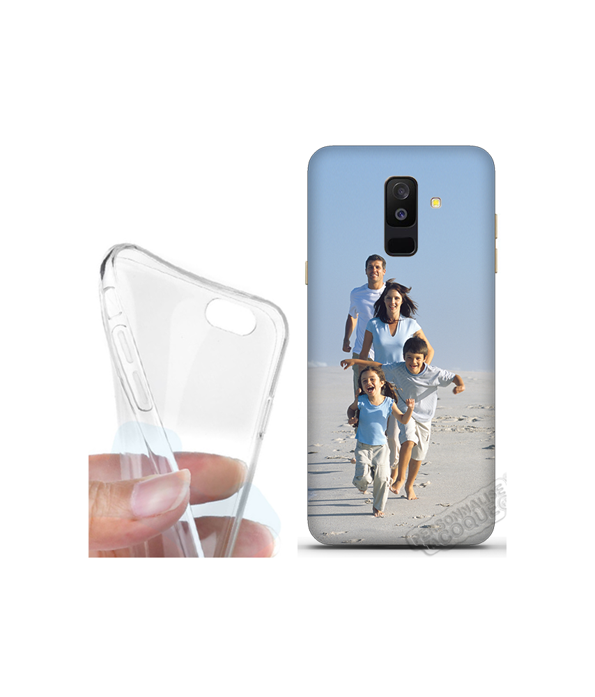 Coque silicone Galaxy A6 + 2018 personnalisée souple