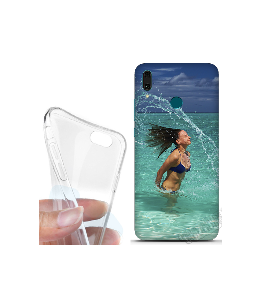 Coque silicone Y9 2019 personnalisée souple