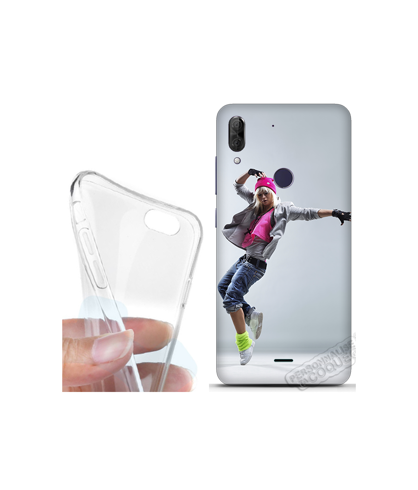 Coque silicone View 2+ personnalisée souple